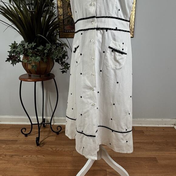 Niki Valentine Woman 10 Dress Open Front Collared Sleeveless Whimsigoth Fairy - Picture 3 of 10